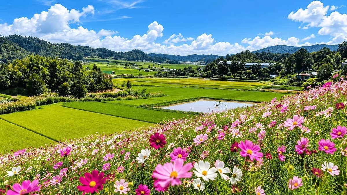 Photo of Mizoram flower hnahsin blooming in Champhai